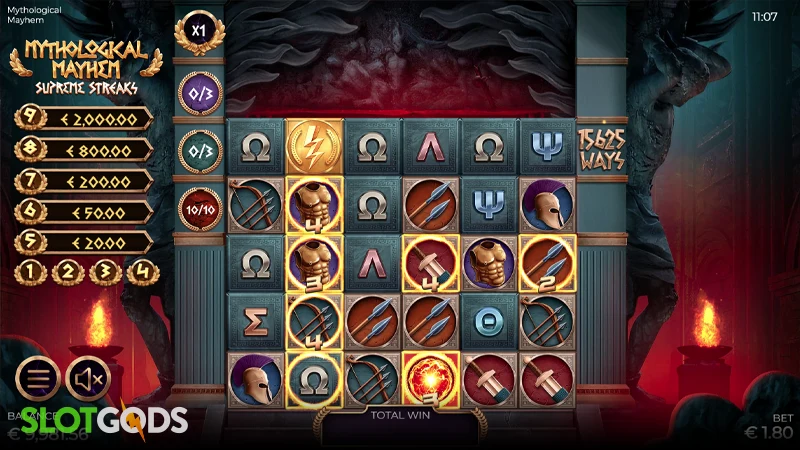 Mythological Mayhem Supreme Streaks Slot - Screenshot 3