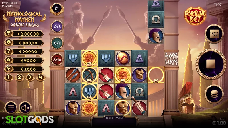 Mythological Mayhem Supreme Streaks Slot - Screenshot 2