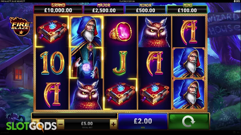 Blue Wizard Slot  Play At PartyCasino