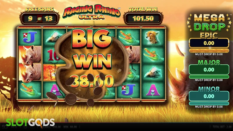 Raging Rhino Ultra Slot - Screenshot 4