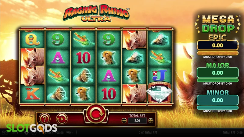 Raging Rhino Ultra Slot - Screenshot 1
