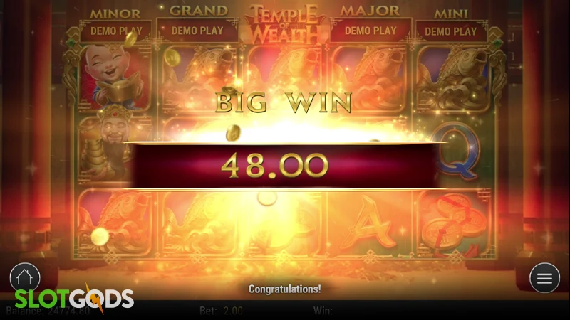 Temple of Wealth Slot - Screenshot 4