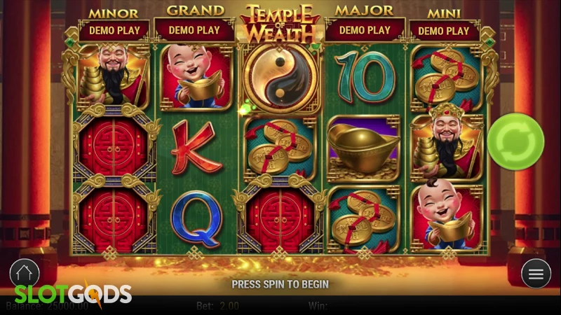 Temple of Wealth Slot - Screenshot 1