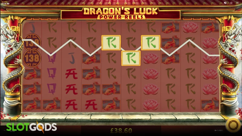 Dragon's Luck Power Reels Slot - Screenshot 2