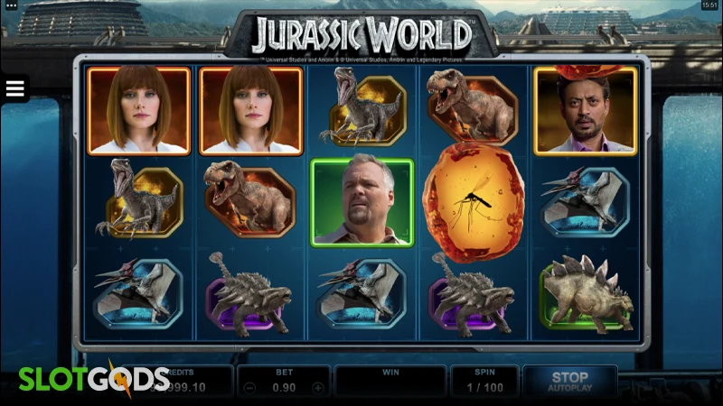 Jurassic World Slot - Screenshot 1