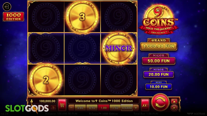 9 Coins™: 1000 Edition Slot - Screenshot 1