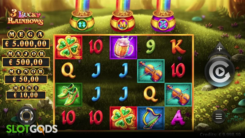 3 Lucky Rainbows Slot - Screenshot 
