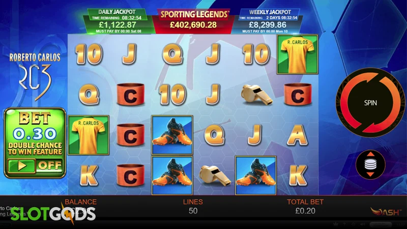 Roberto Carlos: Sporting Legends Slot - Screenshot 1