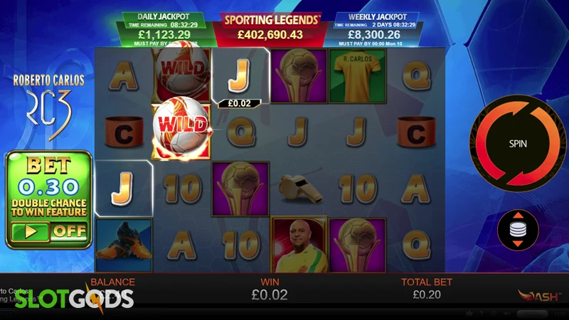 Roberto Carlos: Sporting Legends Slot - Screenshot 4