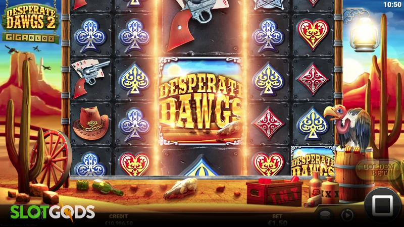 Desperate Dawgs 2 Gigablox Slot - Screenshot 2
