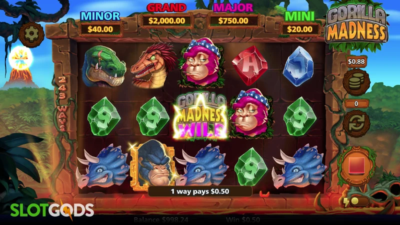 Gorilla Madness Slot - Screenshot 2
