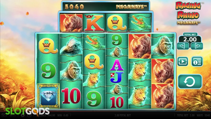 Raging Rhino Megaways Slot - Screenshot 4