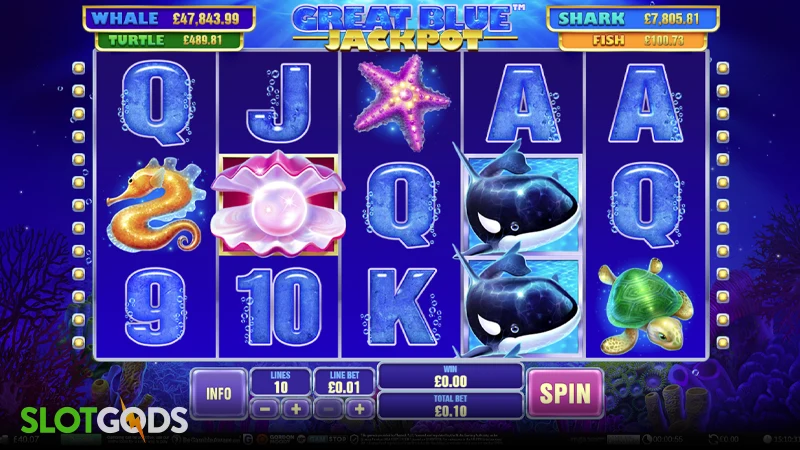 Great Blue Jackpot Slot - Screenshot 3