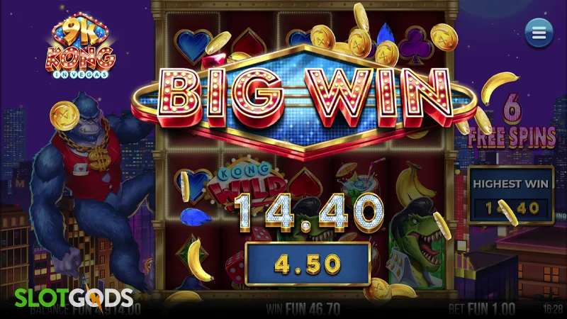 9K Kong in Vegas Slot - Screenshot 4