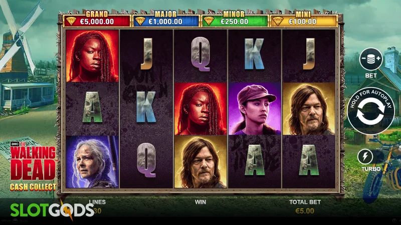 The Walking Dead: Cash Collect Slot - Screenshot 1