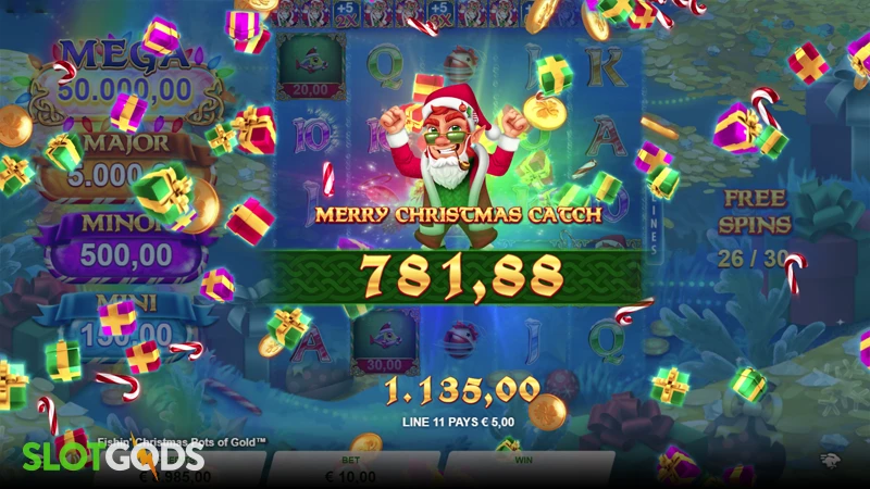 Fishin' Christmas Pots of Gold Slot - Screenshot 4