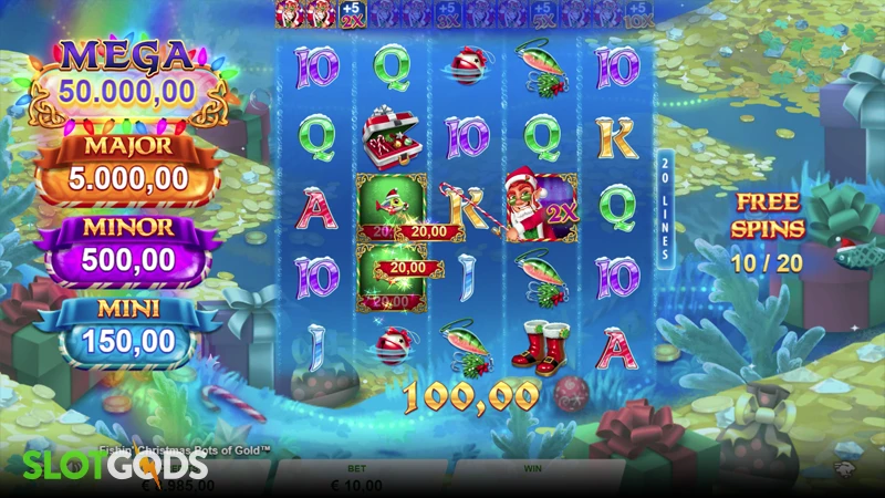 Fishin' Christmas Pots of Gold Slot - Screenshot 3
