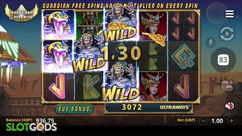 Guardians of the Pyramids Slot - Screenshot 3