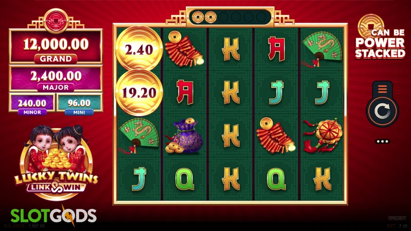 Lucky Twins Link & Win Slot - Screenshot 1