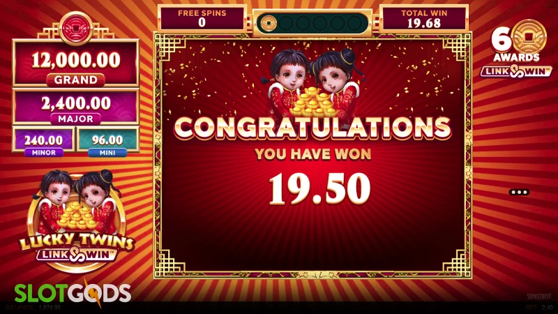 Lucky Twins Link & Win Slot - Screenshot 4