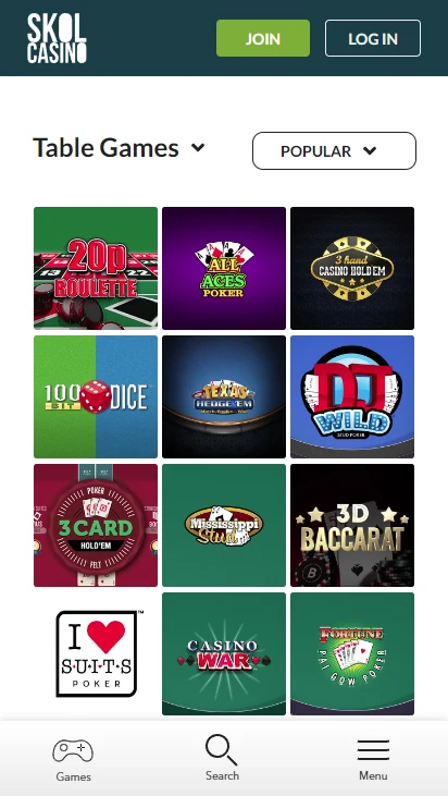 Skol Casino Mobile Screenshot 5