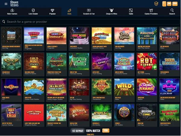 Dream Vegas Desktop Screenshot 2