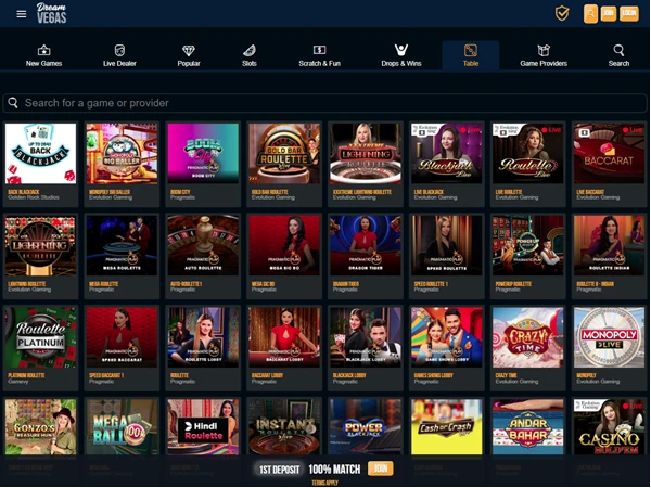 Dream Vegas Desktop Screenshot 5