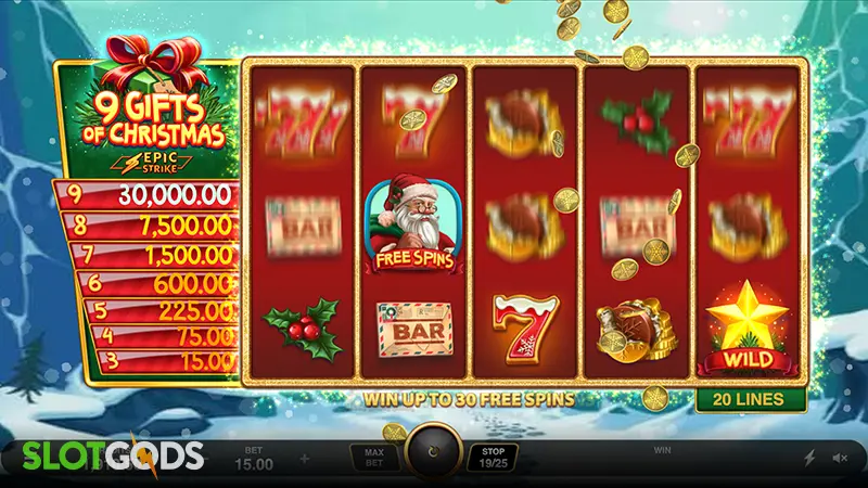 9 Gifts of Christmas Slot - Screenshot 1
