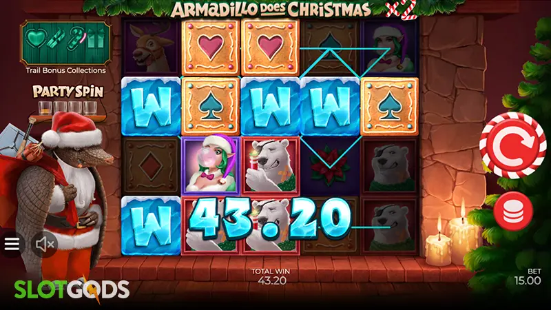 Armadillo Does Christmas Slot - Screenshot 