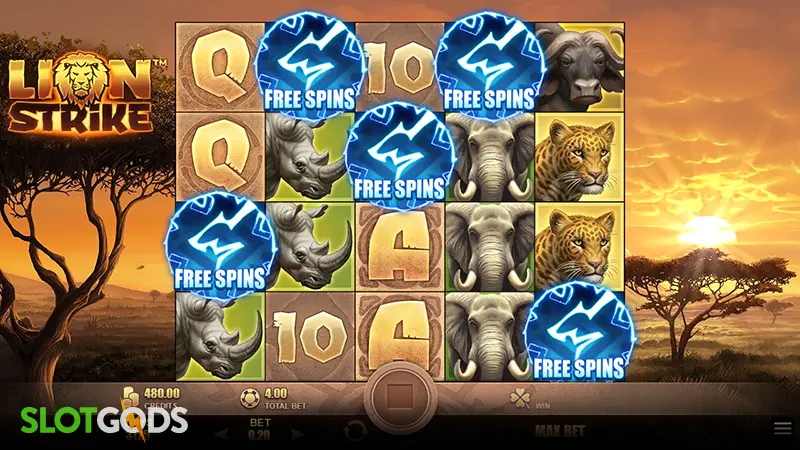 Lion Strike Slot - Screenshot 