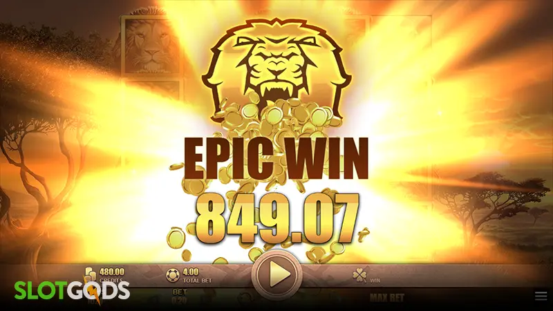 Lion Strike Slot - Screenshot 4