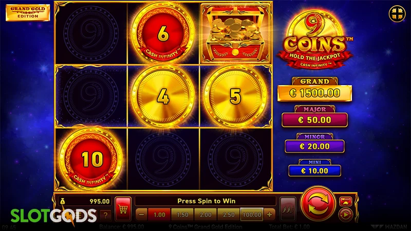 9 Coins™: Grand Gold Edition Slot - Screenshot 1