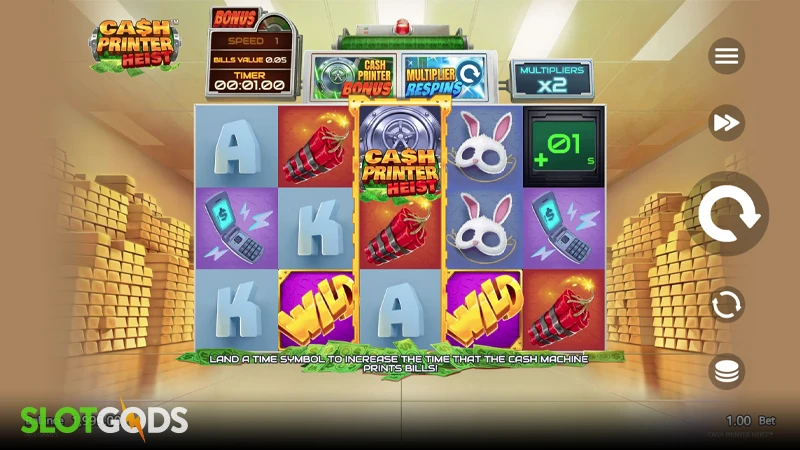Cash Printer Heist Slot - Screenshot 1