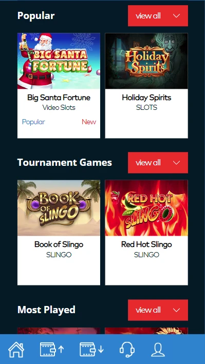 Fun Casino Mobile Screenshot 1
