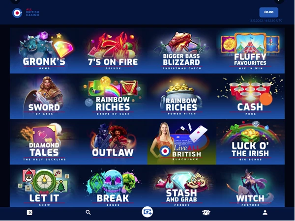 All British Casino Desktop Screenshot 4