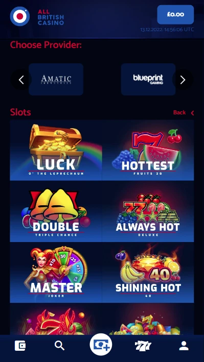 All British Casino Mobile Screenshot 3