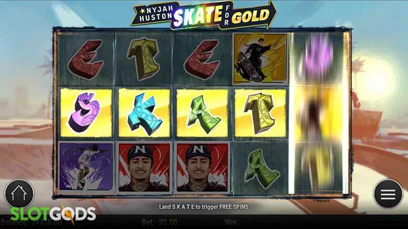 Nyjah Huston Skate for Gold Slot - Screenshot 3