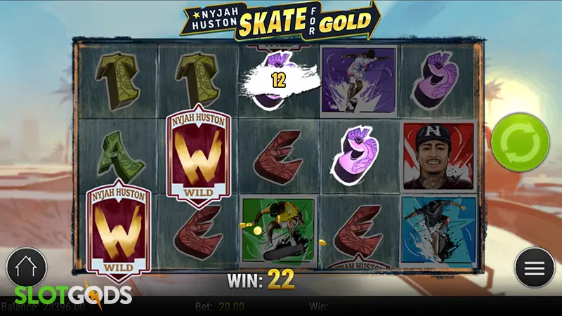 Nyjah Huston Skate for Gold Slot - Screenshot 4