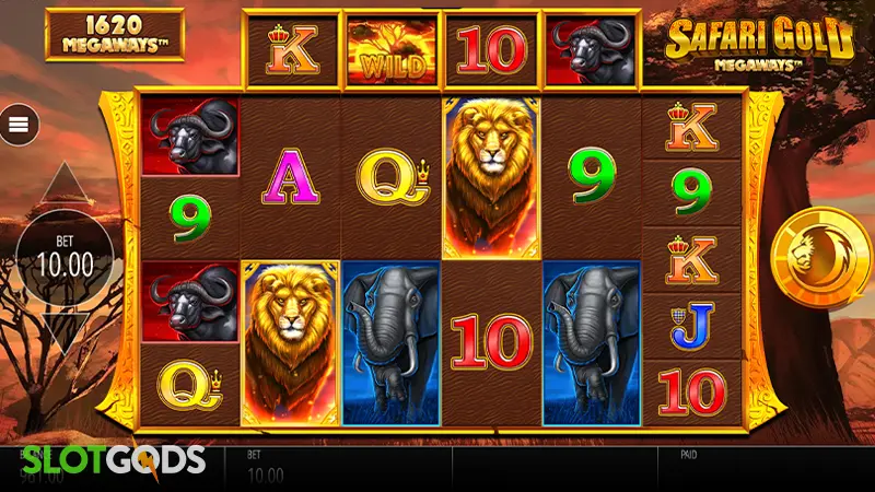 Safari Gold Megaways Slot - Screenshot 1