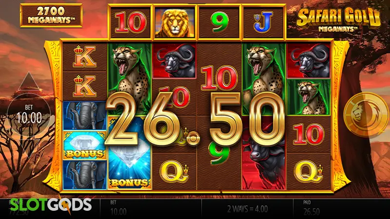 Safari Gold Megaways Slot - Screenshot 4