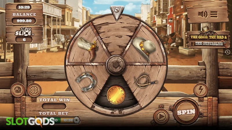 The Good, the Bad and the SuperSlice Slot - Screenshot 1