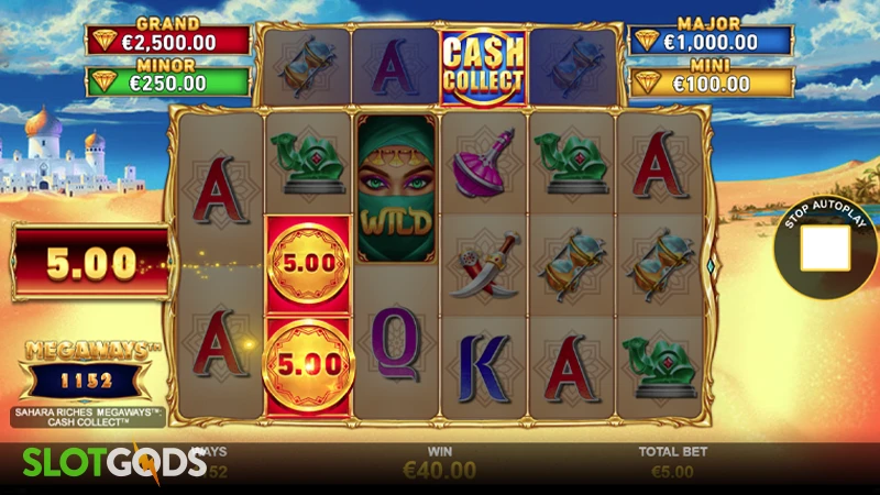 Sahara Riches Megaways Cash Collect Slot - Screenshot 2