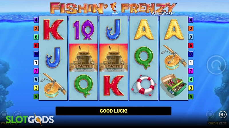 Fishin' Frenzy All Stars Slot - Screenshot 3