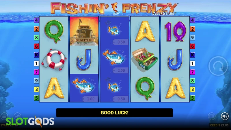 Fishin' Frenzy All Stars Slot - Screenshot 4