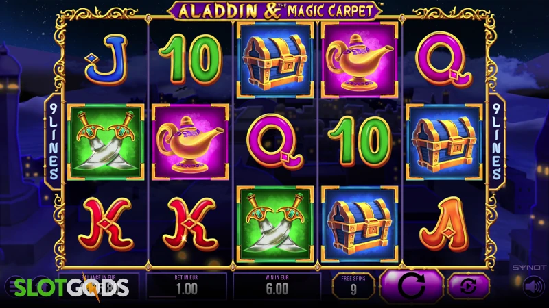 Aladdin and The Magic Carpet Slot - Screenshot 4