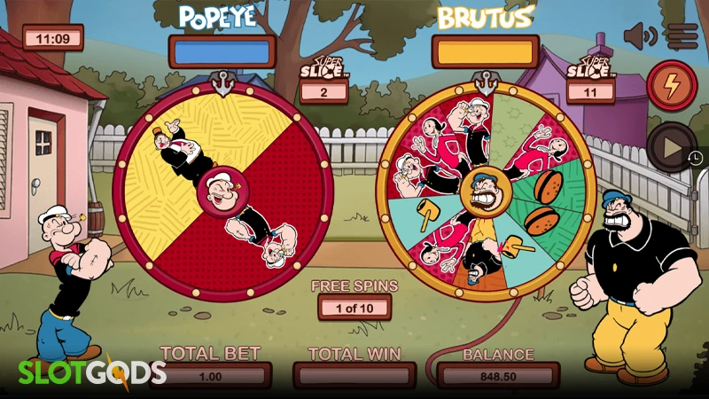 Popeye vs Brutus Superslice Slot - Screenshot 2