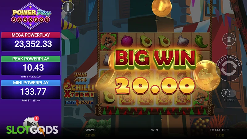 Chilli Xtreme PowerPlay Jackpot Slot - Screenshot 4