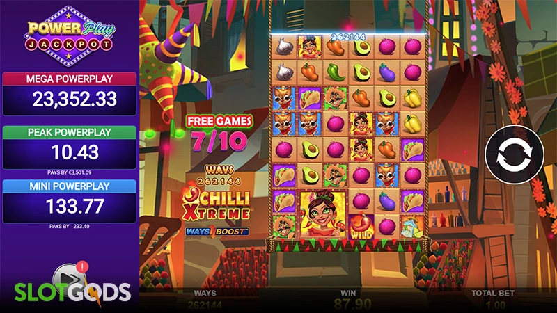 Chilli Xtreme PowerPlay Jackpot Slot - Screenshot 