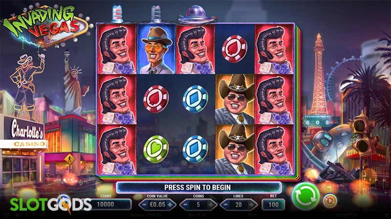 Invading Vegas Slot - Screenshot 