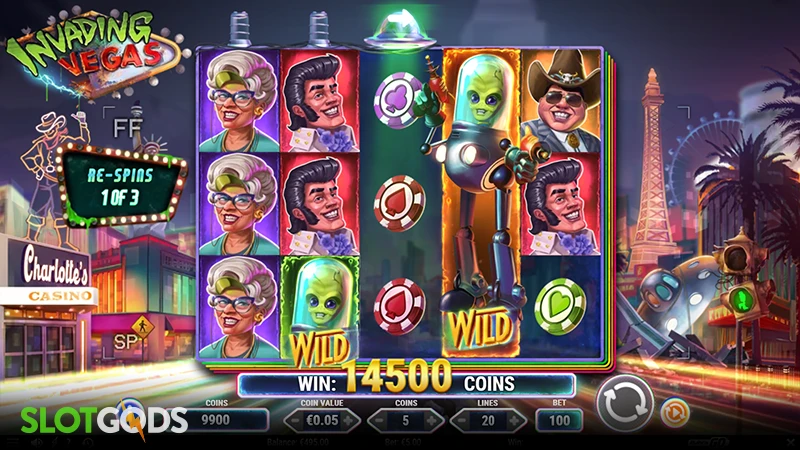 Invading Vegas Slot - Screenshot 3